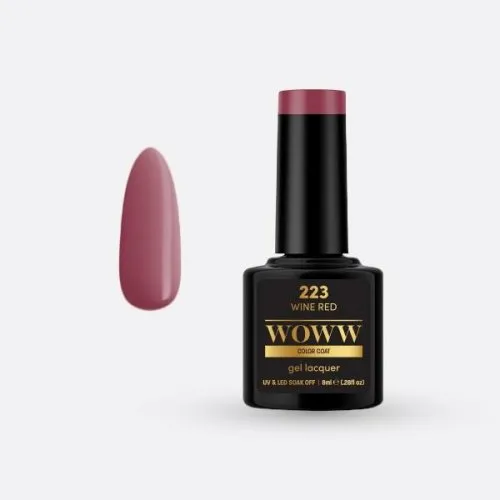 Ημιμόνιμο Βερνίκι Woww Cosmetics 8ml Wine Red - 223