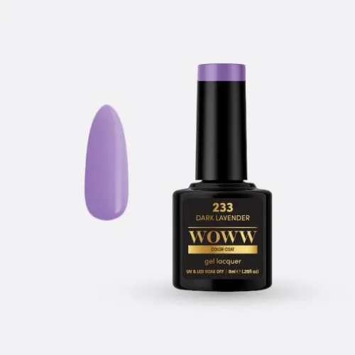 Ημιμόνιμο Βερνίκι Woww Cosmetics 8ml Dark Lavender 233