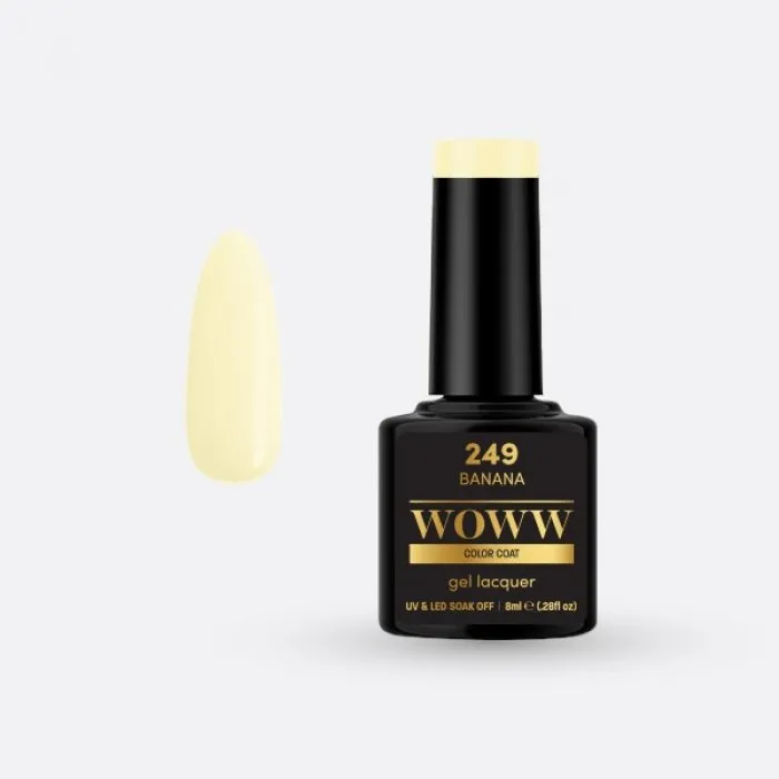 Ημιμόνιμο Βερνίκι Woww Cosmetics 8ml Banana 249