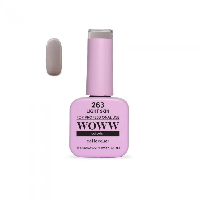 Ημιμόνιμο Βερνίκι New Woww Cosmetics 10ml Light Skin - 263