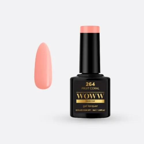 Ημιμόνιμο Βερνίκι Woww Cosmetics 8ml Fruit Coral 264
