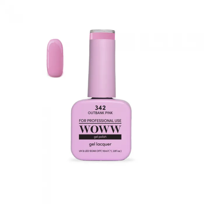 Ημιμόνιμο Βερνίκι New Woww Cosmetics 10ml Outbank Pink - 342