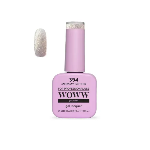 Ημιμόνιμο Βερνίκι New Woww Cosmetics 10ml Mommy Glitter - 394