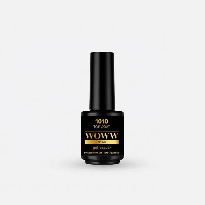 Ημιμόνιμο Βερνίκι Woww Cosmetics 15ml Top Coat - 1010