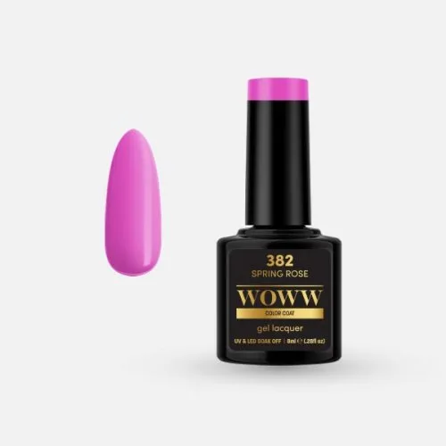 Ημιμόνιμο Βερνίκι Woww Cosmetics 8ml Sping Rose 382