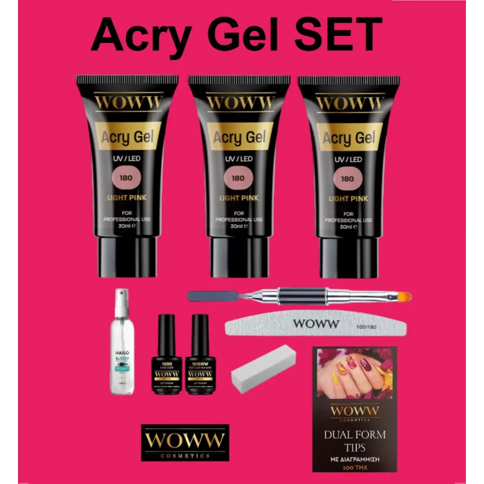 AcryGel Set Woww Cosmetics
