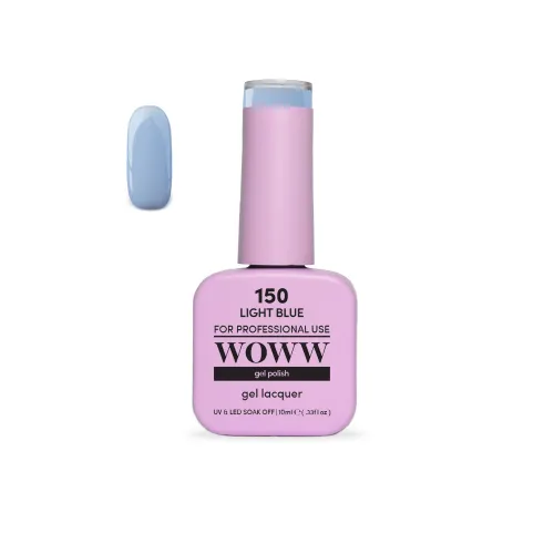 Ημιμόνιμο Βερνίκι New Woww Cosmetics 10ml Light Blue - 150
