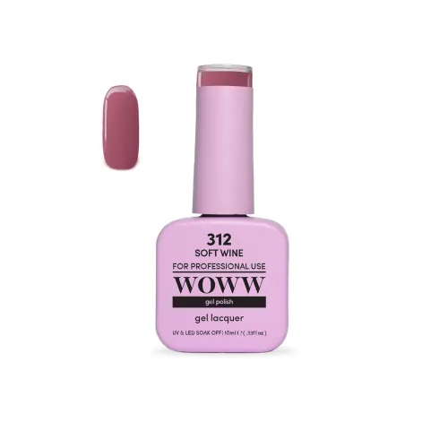 Ημιμόνιμο Βερνίκι New Woww Cosmetics 10ml Soft Wine - 312