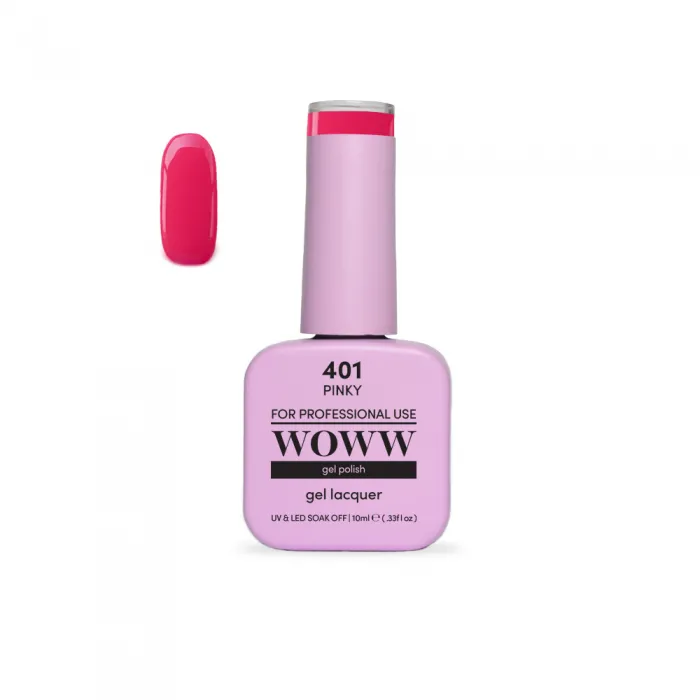 Ημιμόνιμο Βερνίκι New Woww Cosmetics 10ml Pinky - 401