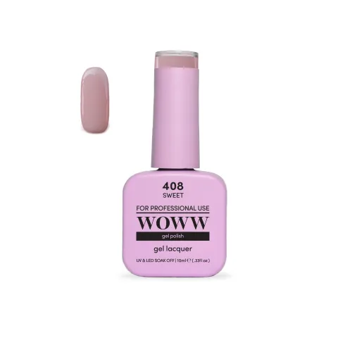 Ημιμόνιμο Βερνίκι New Woww Cosmetics 10ml Sweet - 408