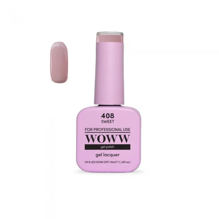 Ημιμόνιμο Βερνίκι New Woww Cosmetics 10ml Sweet - 408