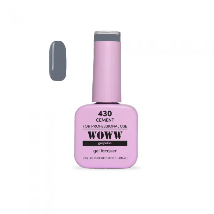Ημιμόνιμο Βερνίκι New Woww Cosmetics 10ml Cement - 430