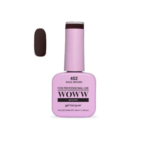 Ημιμόνιμο Βερνίκι New Woww Cosmetics 10ml Rage Brown - 452