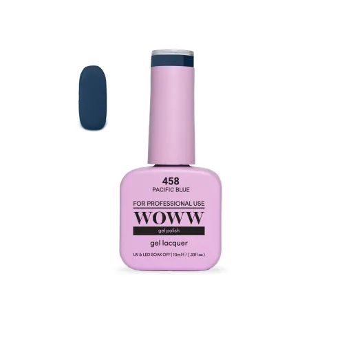 Ημιμόνιμο Βερνίκι New Woww Cosmetics 10ml Pacific Blue - 458