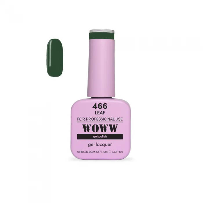 Ημιμόνιμο Βερνίκι New Woww Cosmetics 10ml Leaf - 466