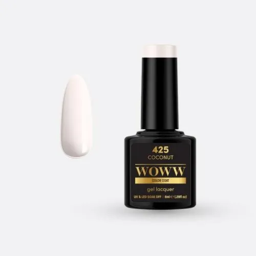 Ημιμόνιμο Βερνίκι Woww Cosmetics 8ml Coconut  -  425