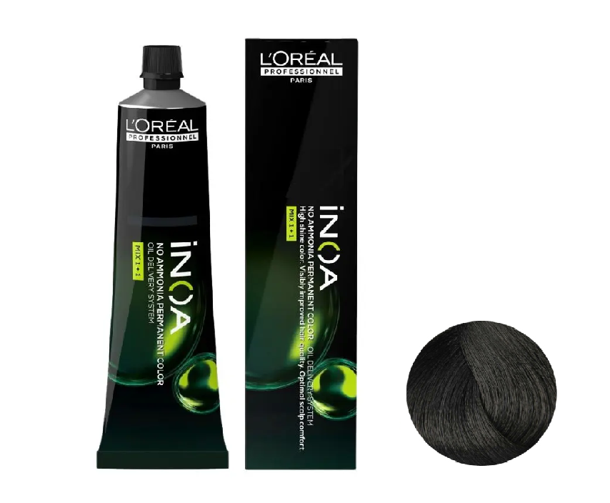 Βαφή Μαλλιών L΄Oreal Inoa 5.1 Ανοιχτό Καστανό Σαντρέ - 60ml