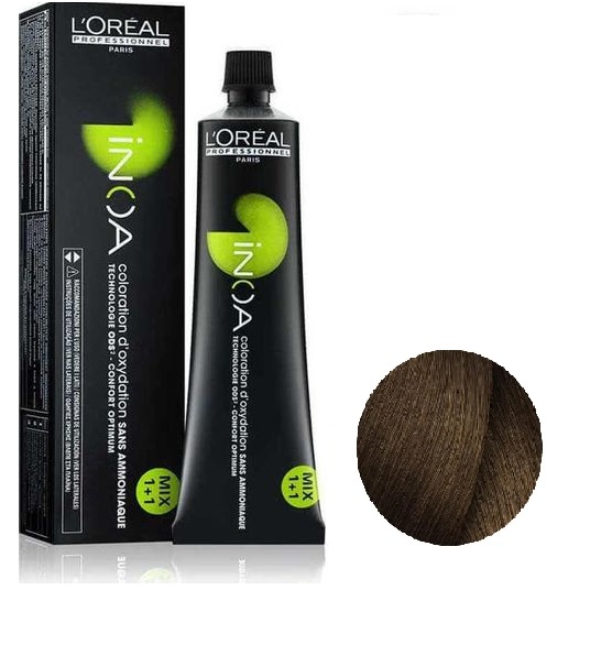 Βαφή Μαλλιών L΄Oreal Inoa 6.3 Σκούρο Ξανθό Ντορέ - 60ml