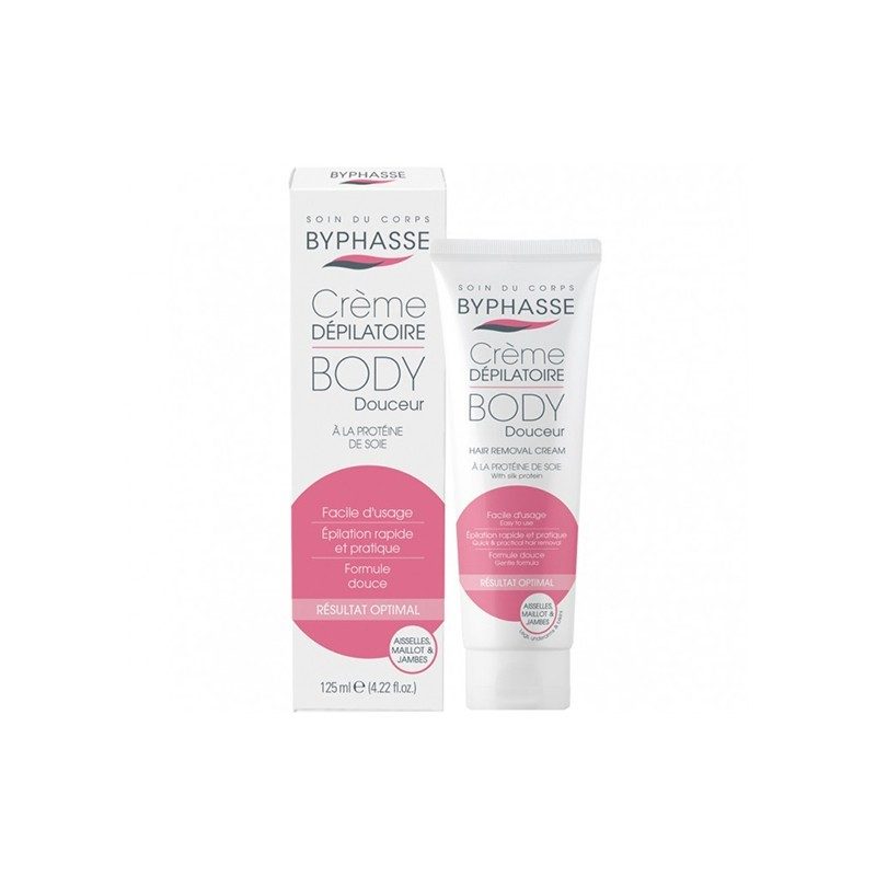 BYPHASSE Hair Removal Cream With Silk Protein 125ml κρέμα αποτρίχωσης με μετάξι