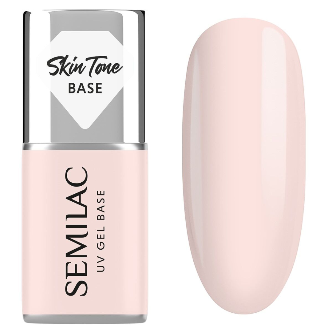 Semilac Skin Tone Cover Base Rose Beige 7 ml