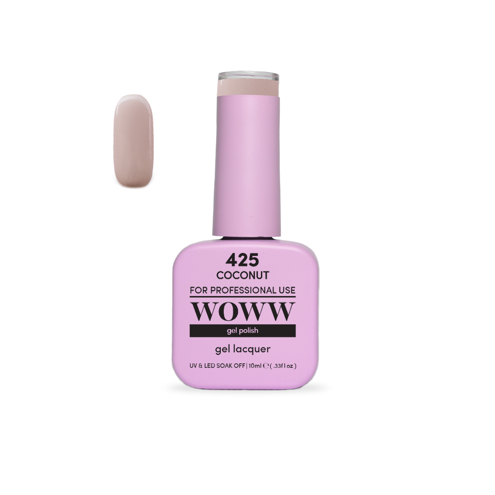 Ημιμόνιμο Βερνίκι New Woww Cosmetics 10ml Coconut - 425
