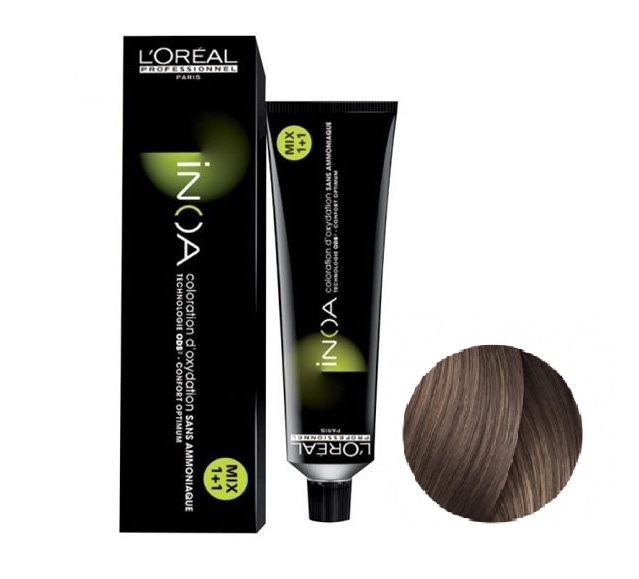 L'Oreal Inoa 8.21 Ξανθό Ανοιχτό Ιριζε Σαντρε Βαφή Μαλλιών - 60ml