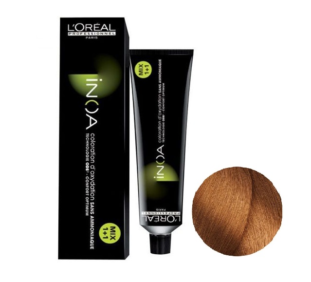 L'Oreal Inoa 8.34 Ξανθό Ανοιχτό Χρυσό Χάλκινο  Βαφή Μαλλιών - 60ml