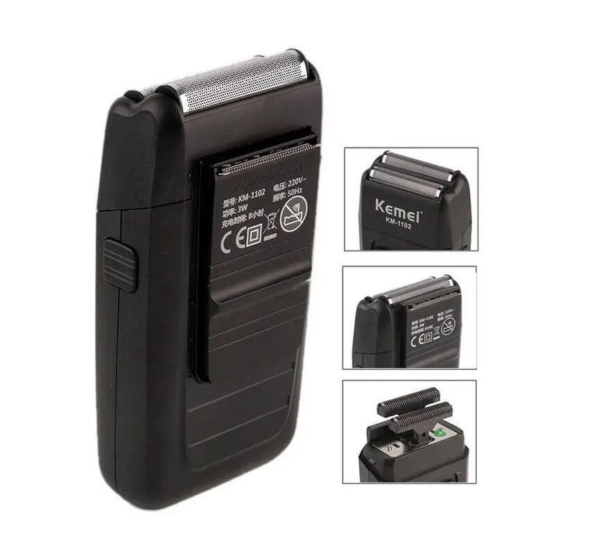 Kemei Ξυριστική Μηχανή Προσώπου Επαναφορτιζόμενη KM-1102