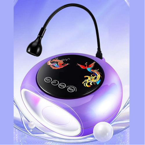 Φουρνάκι Νυχιών και Mini Led UV Lamp για Soft Gel Tips Μωβ