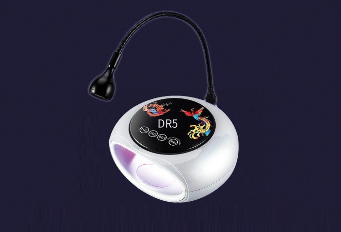 Φουρνάκι Νυχιών και Mini Led UV Lamp για Soft Gel Tips Λευκό