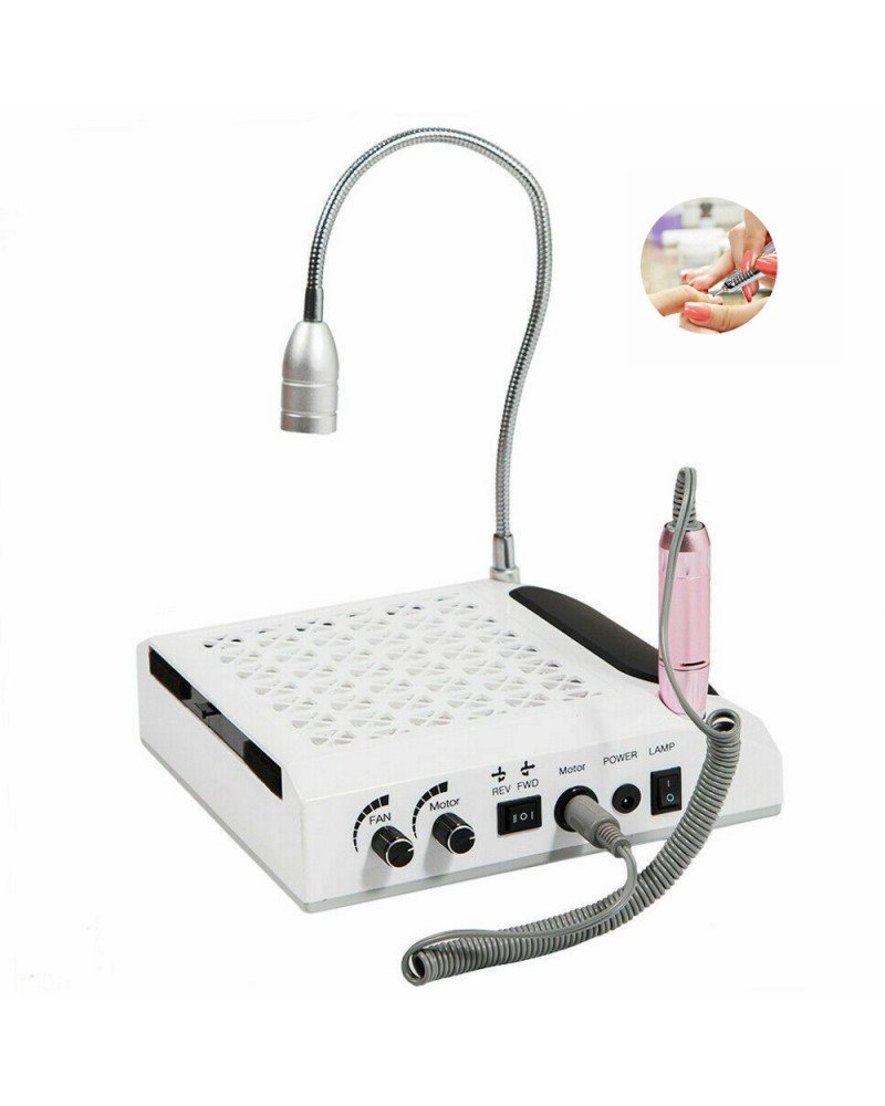 Επαγγελματικός Συλλέκτης Σκόνης 80W & Τροχός Νυχιών Με LED Φωτισμό 4 ΙΝ 1 BQ-608