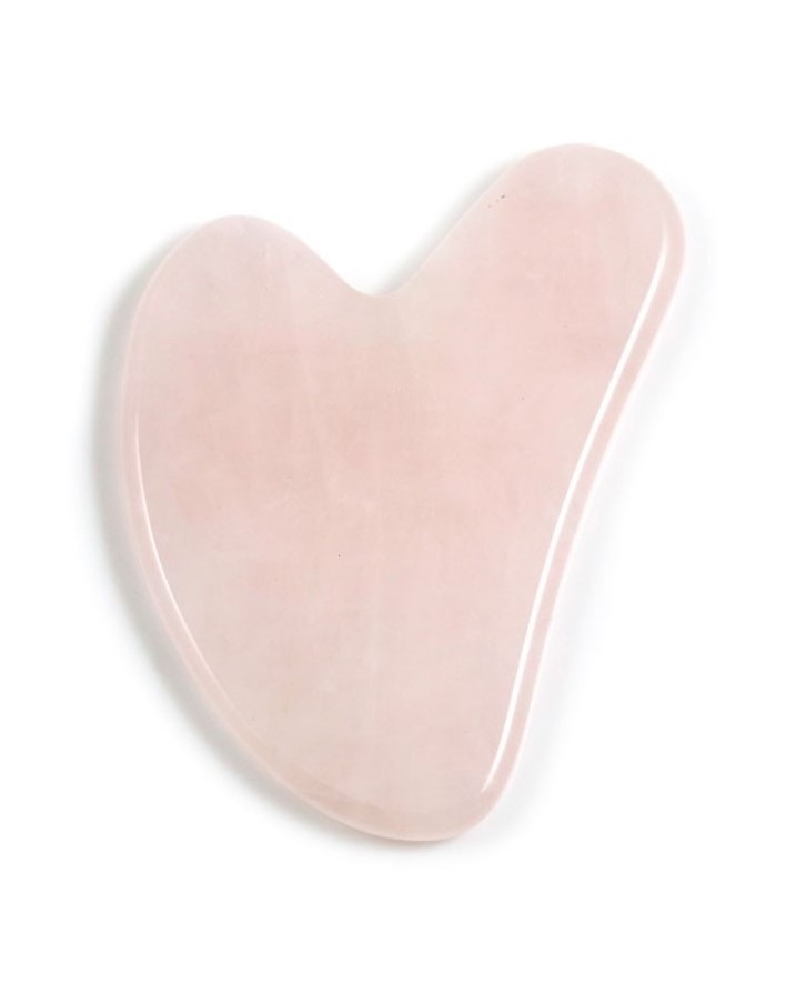 Πέτρα Ροζ Χαλαζία για Μασάζ Προσώπου Massage Stone Gua Sha Rose Quartz
