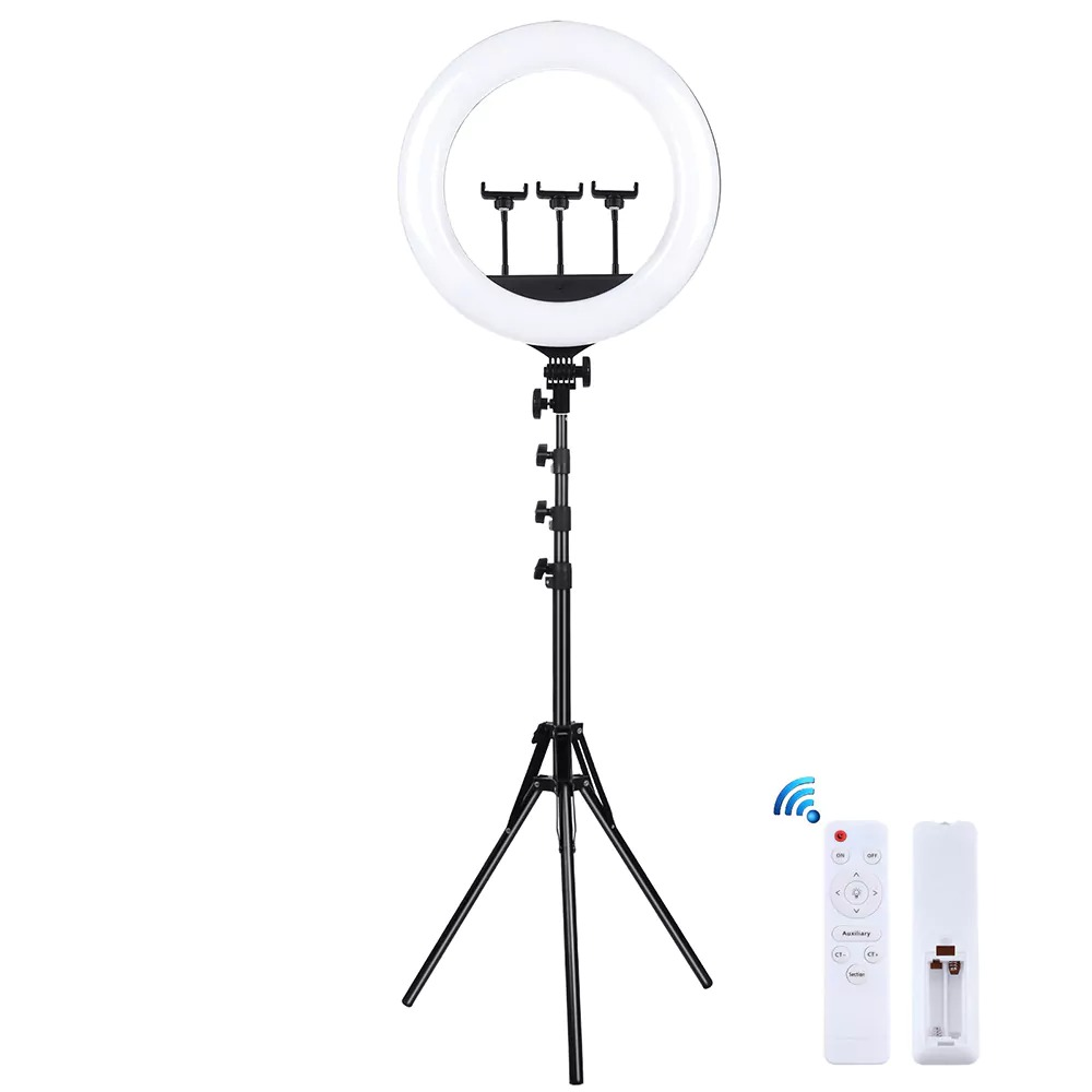 Ring Light 18'' Με 3 Βάσεις Κινητού Και Τρίποδο