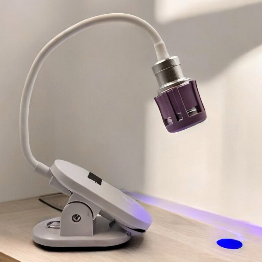 UV Curing Lamp Telescopic Επαναφορτιζόμενη με Οθόνη led Μαύρο