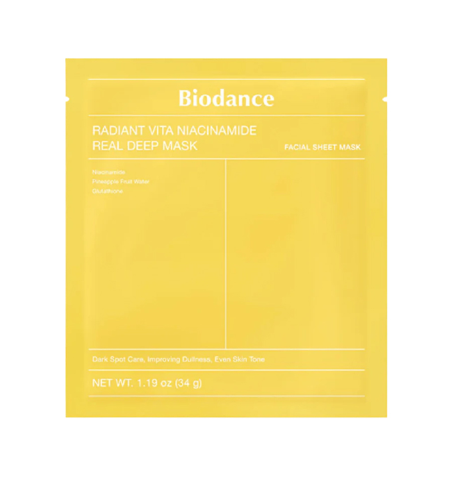 Biodance Radiant Vita-Niacinamide Real Deep Mask 34gr