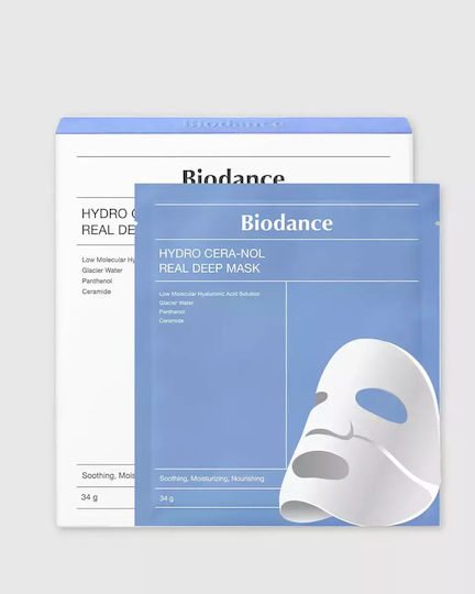 Biodance Hydro Cera-nol Real Deep Sheet Μάσκα Προσώπου για Ενυδάτωση Με Centella Asiatica 4τεμ 34g